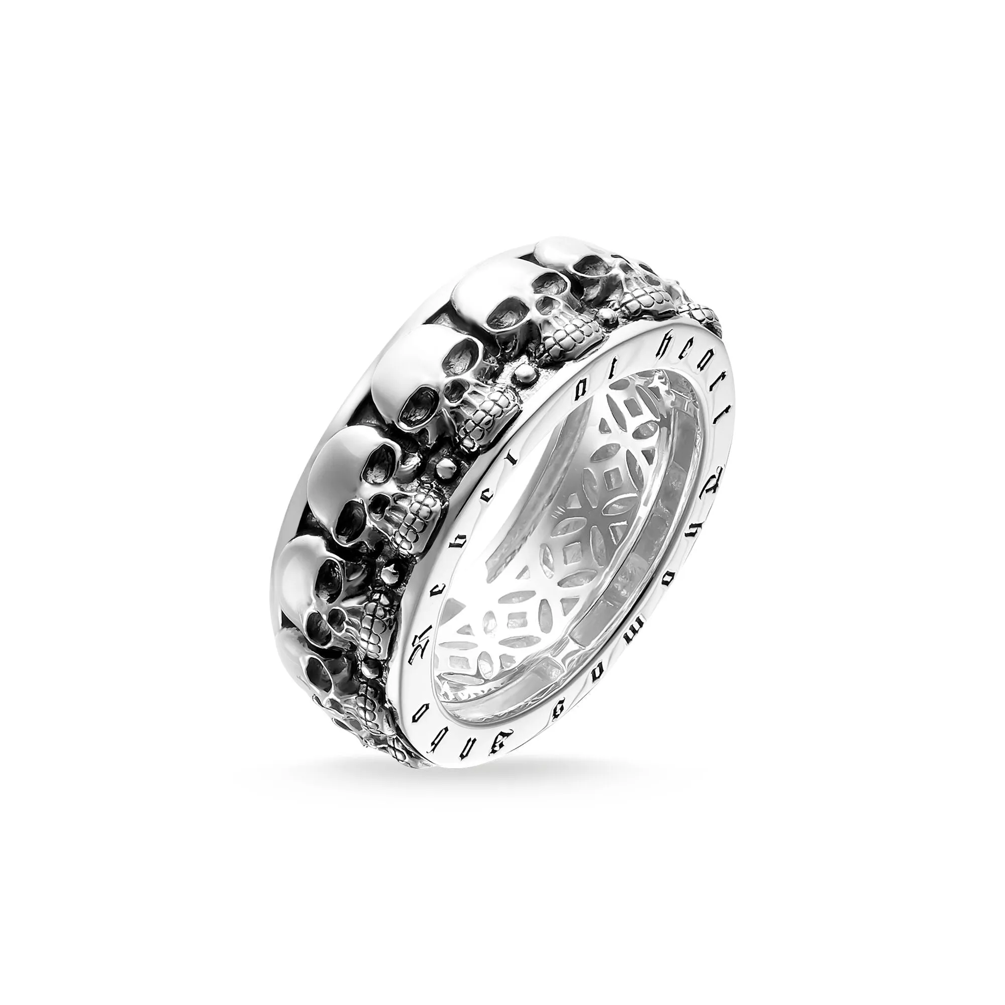 Thomas Sabo Jewellery Thomas Sabo Rebel At Heart Sterling Silver Skull Ring