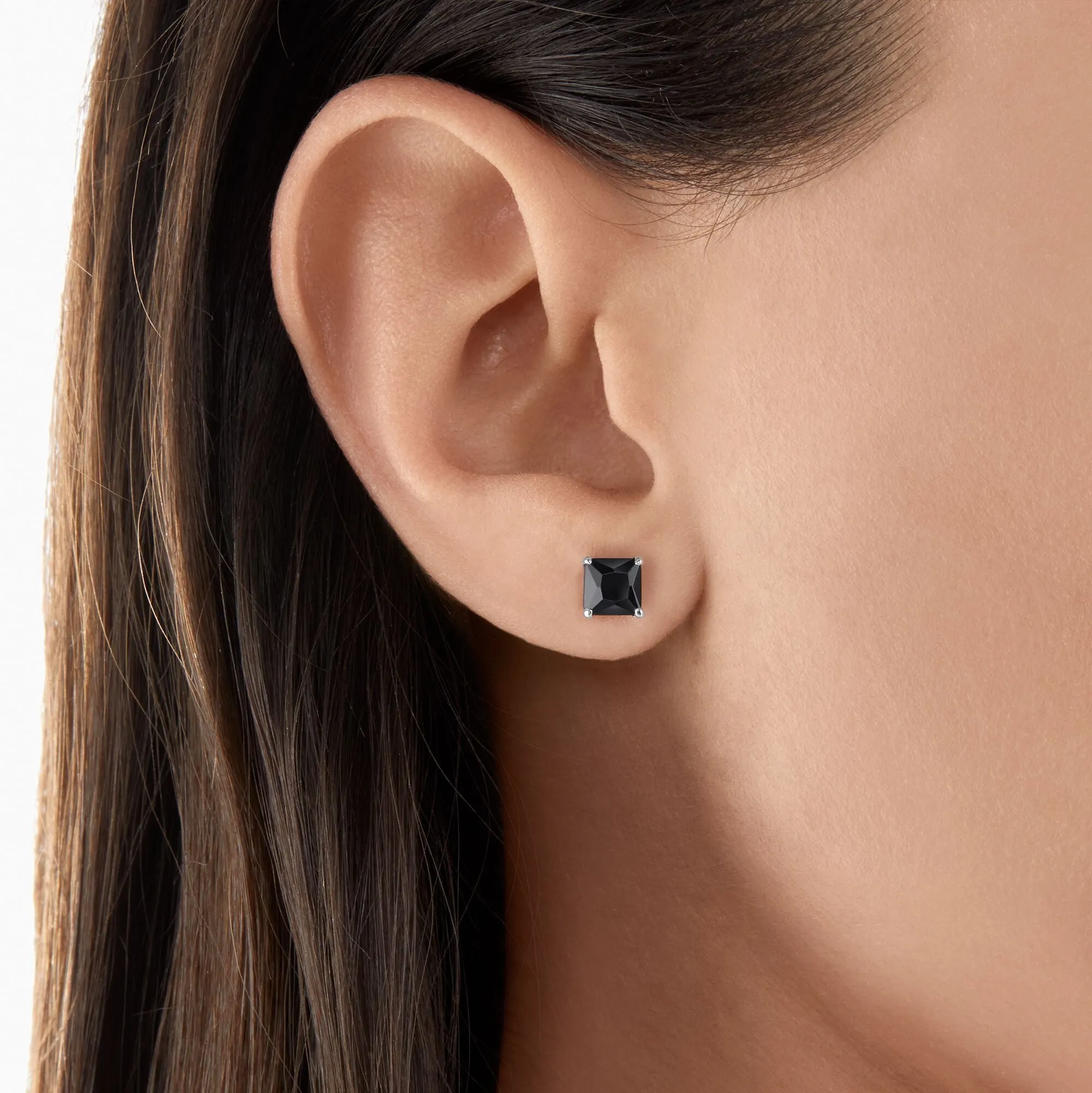 Thomas Sabo Jewellery Thomas Sabo Sterling Black Stone Stud Earrings