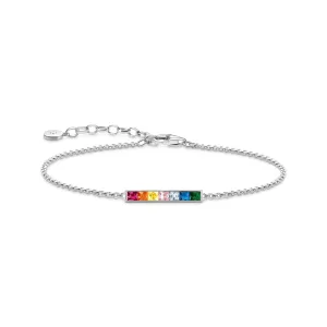 Thomas Sabo Jewellery Thomas Sabo Sterling Silver Colourful Stone Bracelet