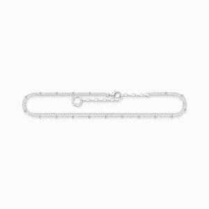 Thomas Sabo Jewellery Thomas Sabo Sterling Silver Double Strand Anklet