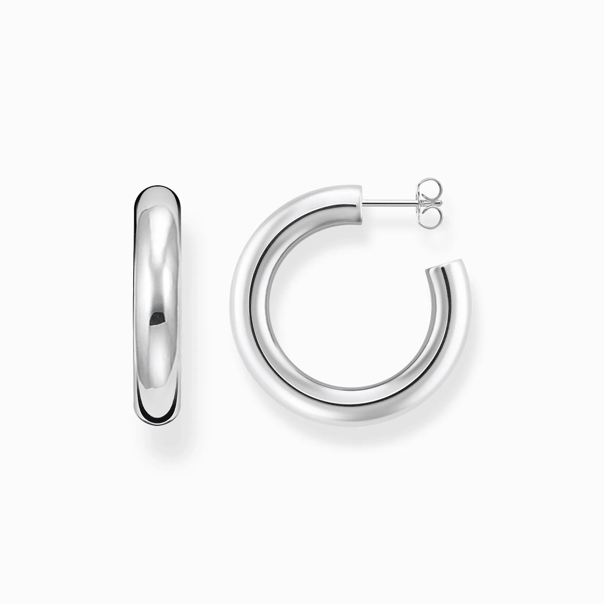 Thomas Sabo Jewellery Thomas Sabo Sterling Silver Medium Classic Chunky Hoop Earrings