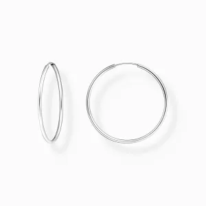 Thomas Sabo Jewellery Thomas Sabo Sterling Silver Medium Hoop Earrings