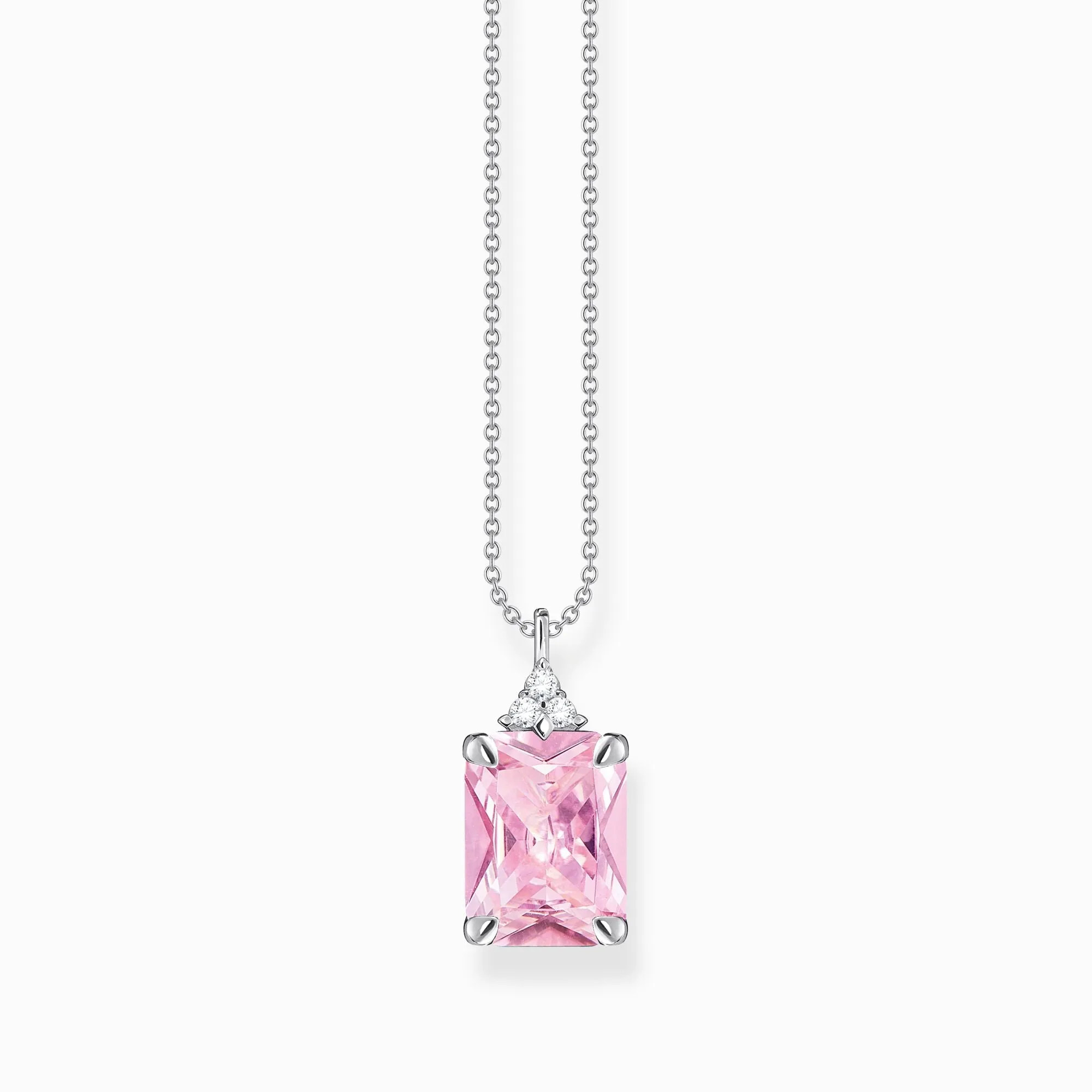 Thomas Sabo Jewellery Thomas Sabo Sterling Silver Pink Stones Necklace
