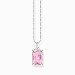 Thomas Sabo Jewellery Thomas Sabo Sterling Silver Pink Stones Necklace
