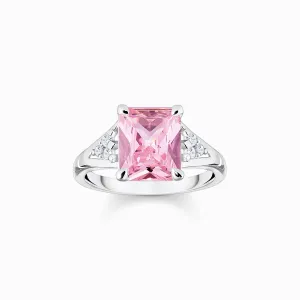 Thomas Sabo Jewellery Thomas Sabo Sterling Silver Pink White Stones Ring