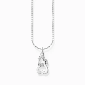 Thomas Sabo Jewellery Thomas Sabo Sterling Silver Red Zirconia Heart Necklace
