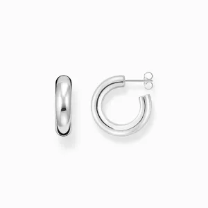 Thomas Sabo Jewellery Thomas Sabo Sterling Silver Small Chunky Hoop Earrings