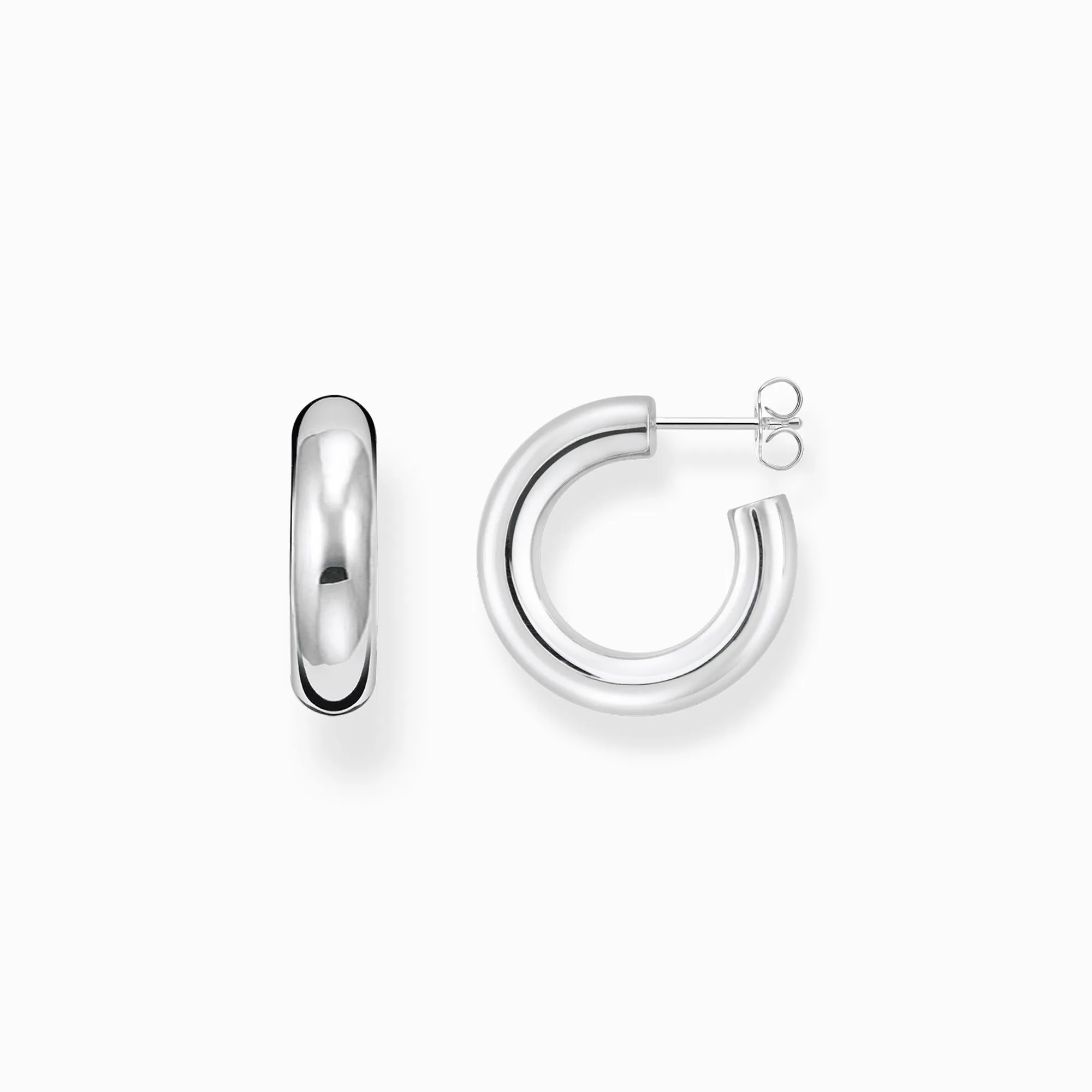 Thomas Sabo Jewellery Thomas Sabo Sterling Silver Small Chunky Hoop Earrings