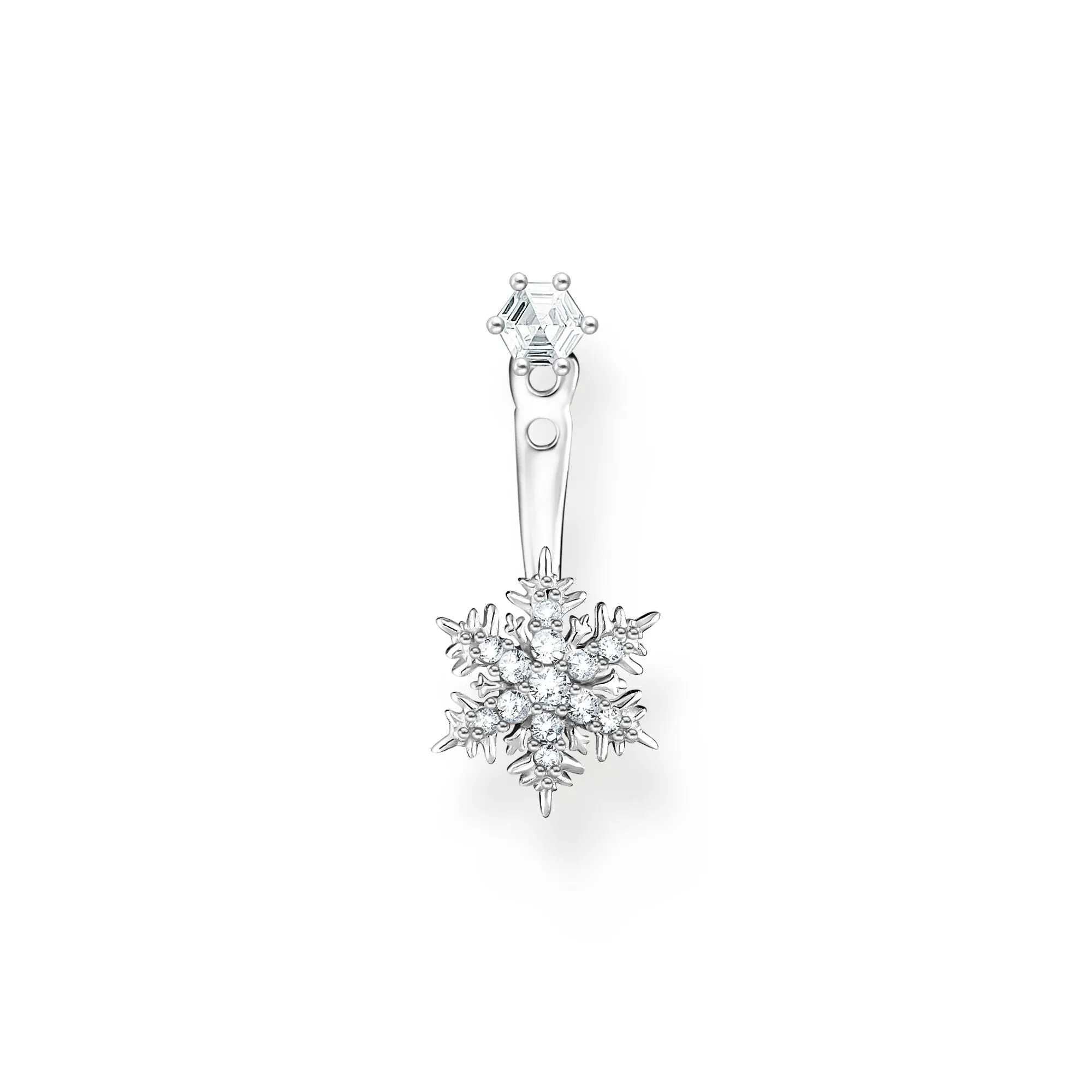 Thomas Sabo Jewellery Thomas Sabo Sterling Silver Snowflake Single Stud Earring