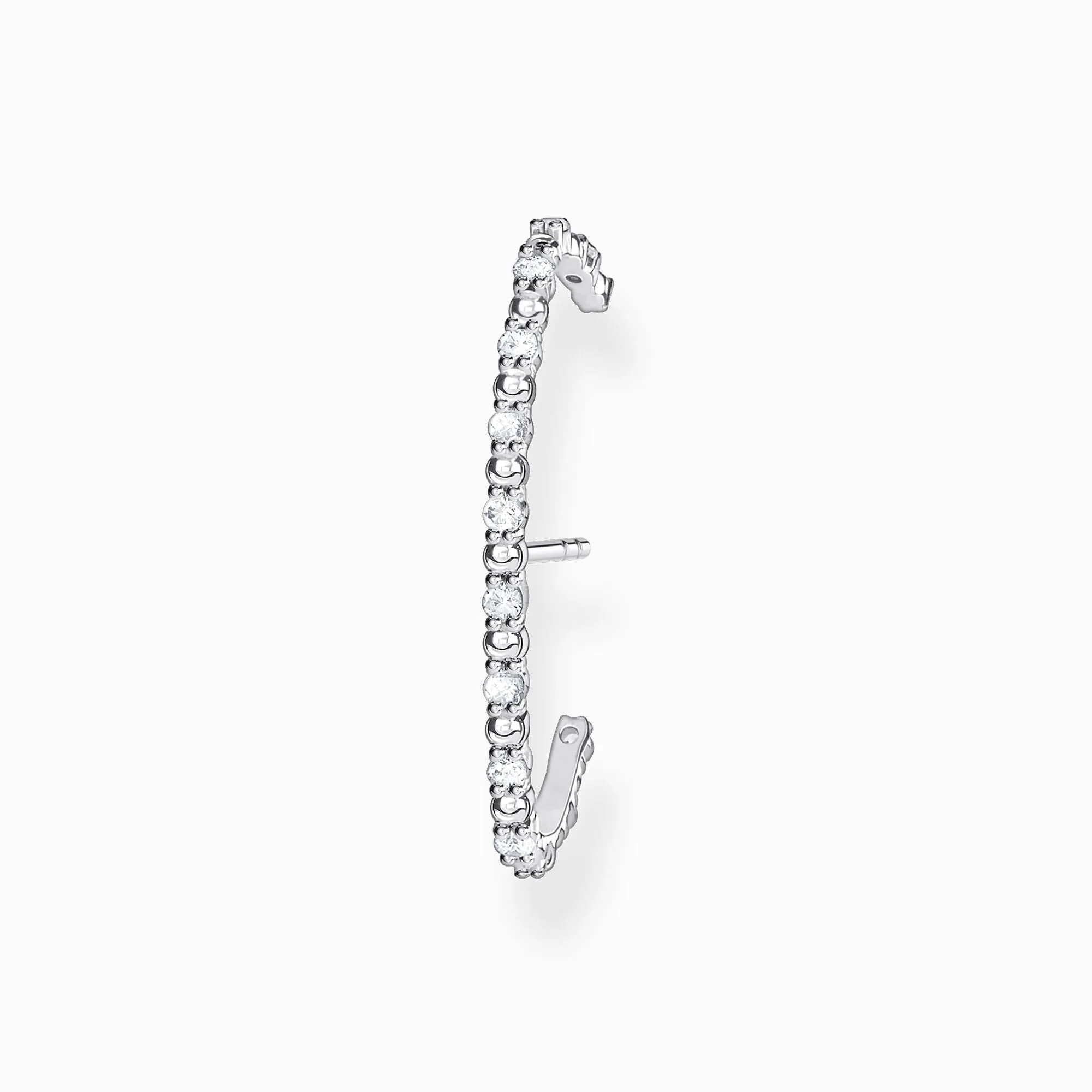 Thomas Sabo Jewellery Thomas Sabo Sterling Silver White Stone Single Cuff Earring