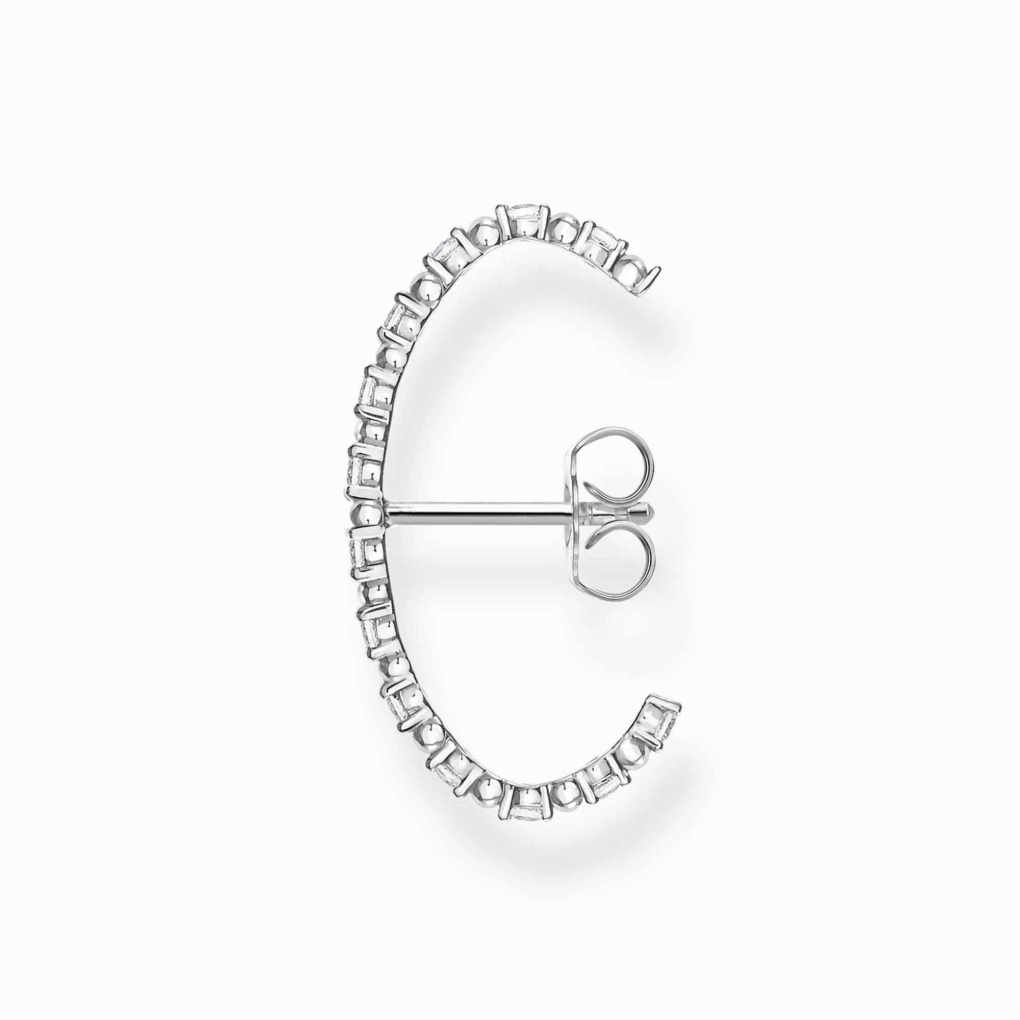Thomas Sabo Jewellery Thomas Sabo Sterling Silver White Stone Single Cuff Earring