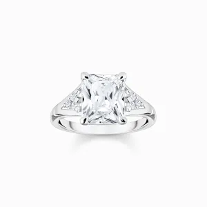 Thomas Sabo Jewellery Thomas Sabo Sterling Silver White Stones Ring