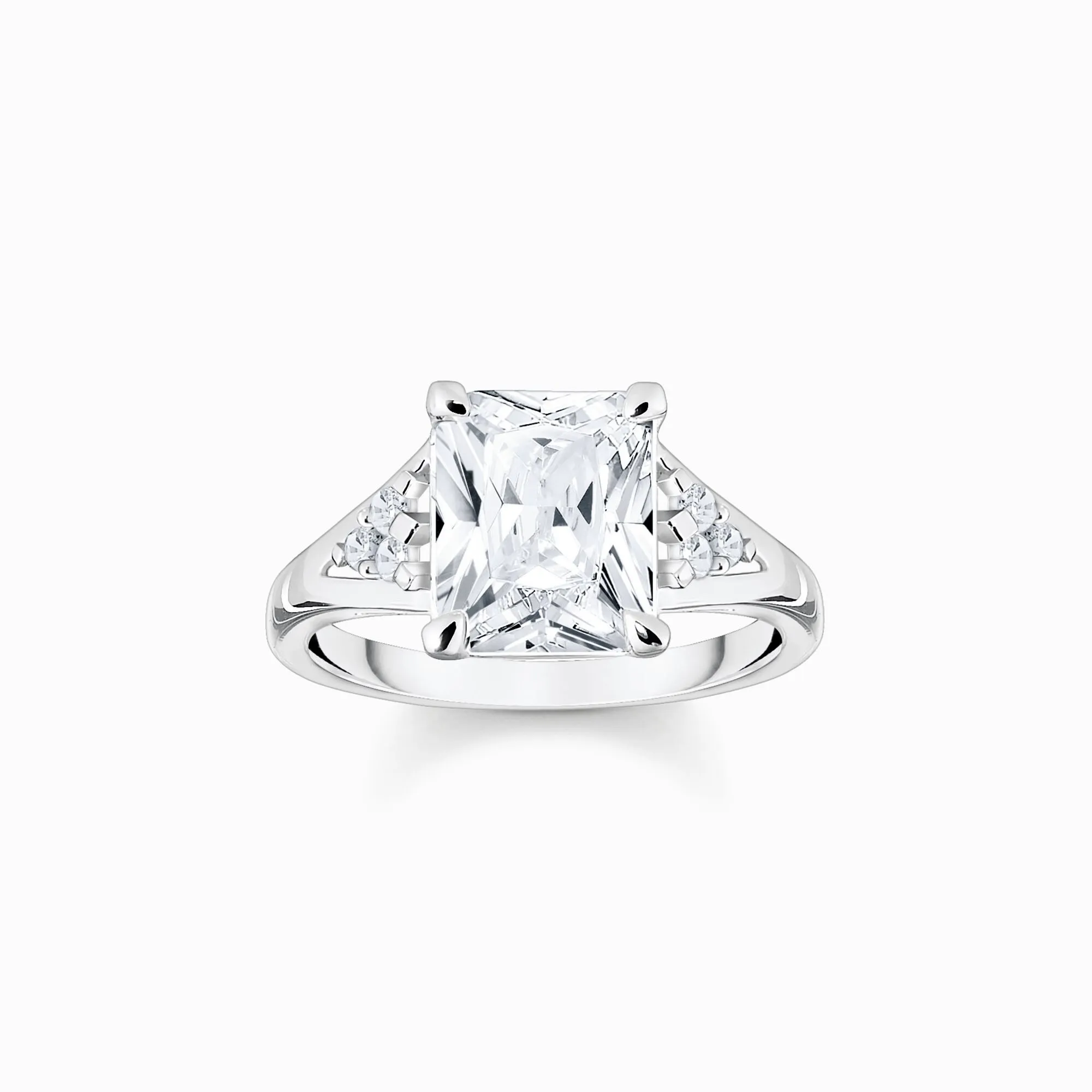 Thomas Sabo Jewellery Thomas Sabo Sterling Silver White Stones Ring