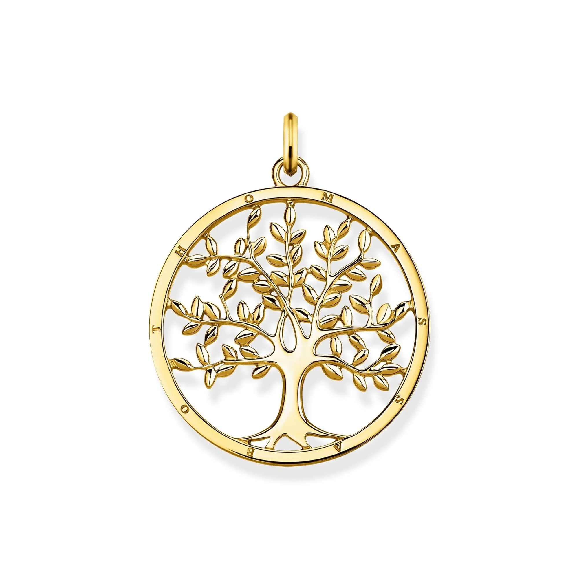 Thomas Sabo Jewellery Thomas Sabo Sterling Silver Yellow Gold Plated Tree Of Love Pendant