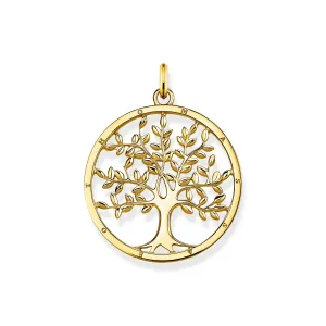Thomas Sabo Jewellery Thomas Sabo Sterling Silver Yellow Gold Plated Tree Of Love Pendant