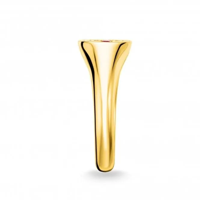 Thomas Sabo Paradise Gold Multi Stone Signet Ring TR2231-996-7 Thomas Sabo Rings