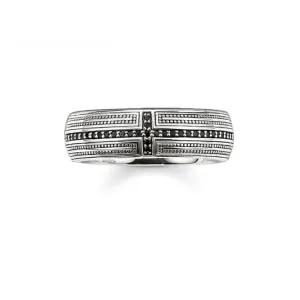 Thomas Sabo Pavé Cross Band Ring TR1943-051-11 Thomas Sabo Rings