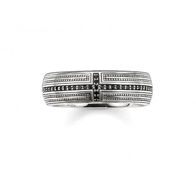 Thomas Sabo Pavé Cross Band Ring TR1943-051-11 Thomas Sabo Rings