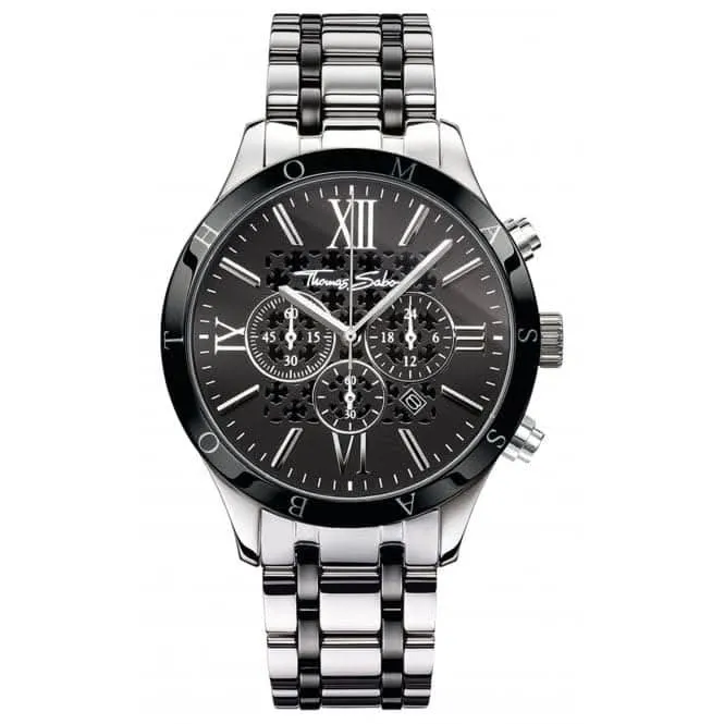 Thomas Sabo Rebel At Heart  Chronograph Black Watch WA0139-222-203