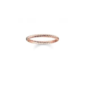 Thomas Sabo Rose Gold Cord Ring TR2121-415-12 Thomas Sabo Rings