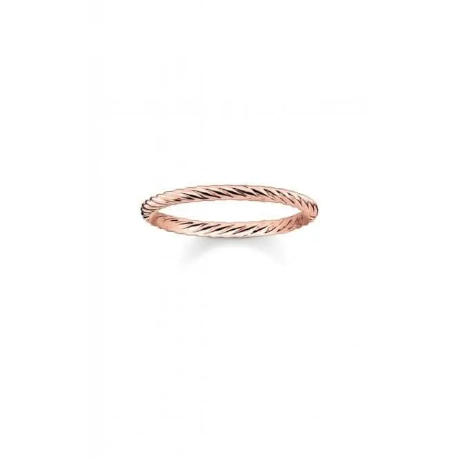 Thomas Sabo Rose Gold Cord Ring TR2121-415-12 Thomas Sabo Rings