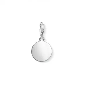 Thomas Sabo Silver Disc Silver Charm Pendant 1428-001-21 Thomas Sabo Collectable Charms