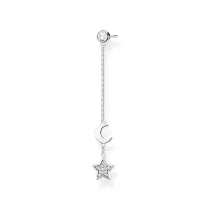 Thomas Sabo Silver Jewellery Sterling Silver Thomas Sabo Charm Club Star Moon Drop Earring * 1 Earring Only*