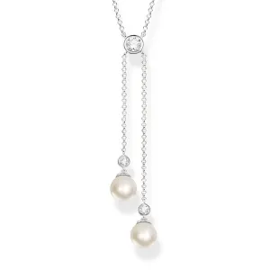 Thomas Sabo Silver Jewellery Sterling Silver Thomas Sabo Freshwater Pearl Necklace