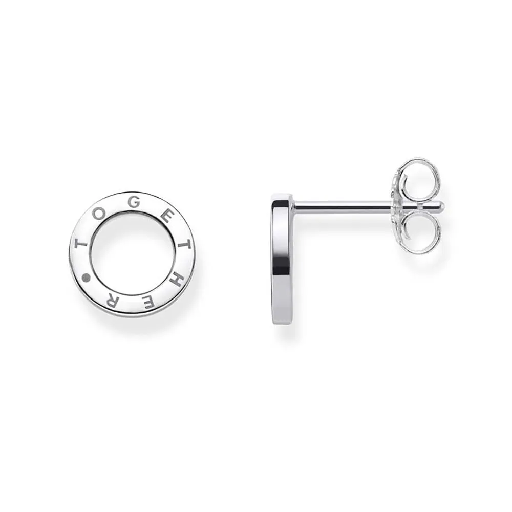 Thomas Sabo Silver Jewellery Sterling Silver Thomas Sabo Together Stud Earrings