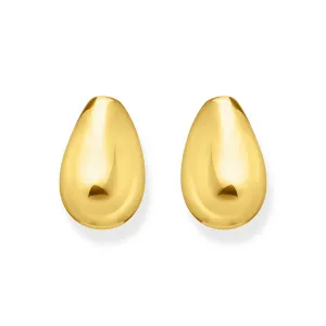 Thomas Sabo Silver Jewellery Thomas Sabo Gold Plated Sterling Silver Essential Drop Shape Stud Earrings