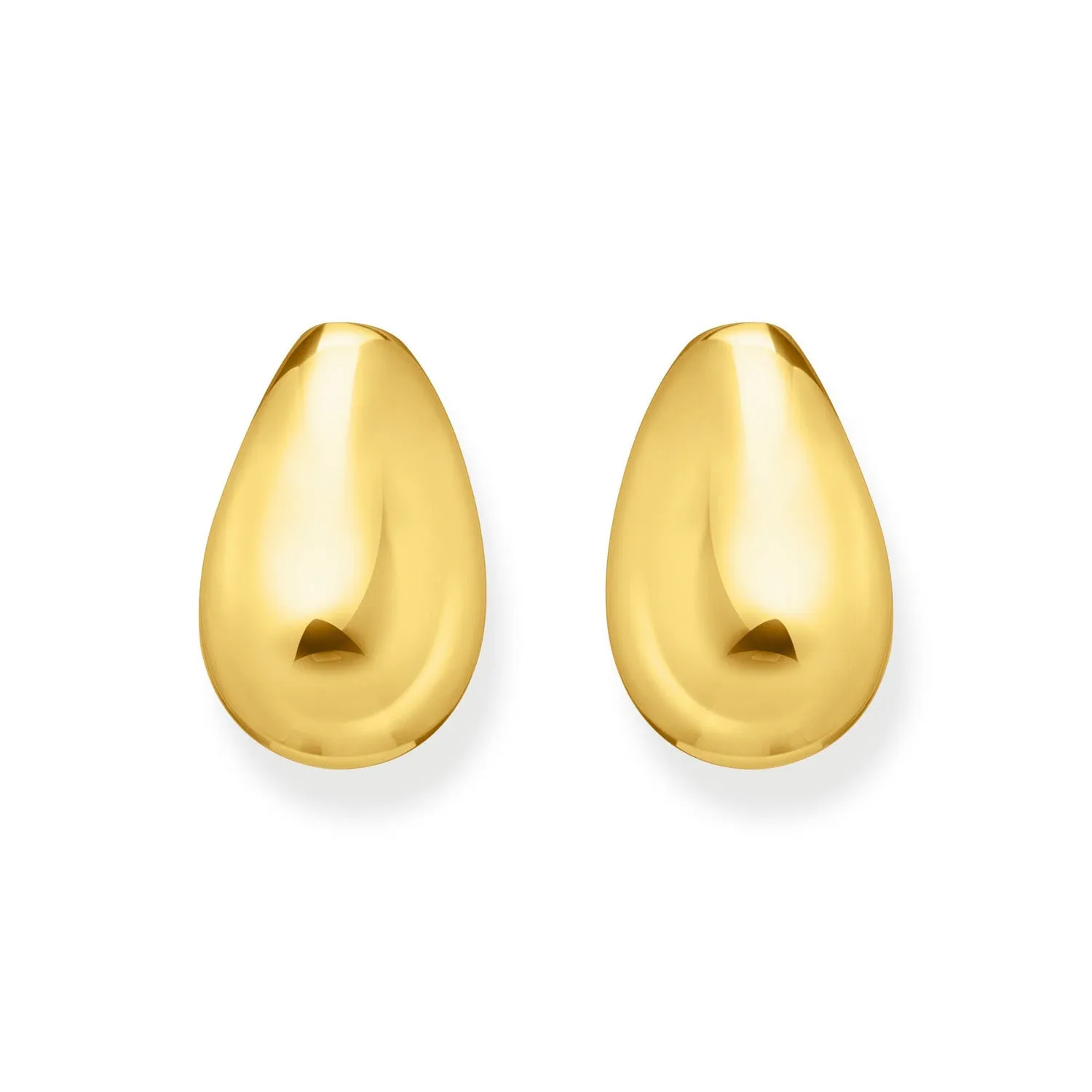 Thomas Sabo Silver Jewellery Thomas Sabo Gold Plated Sterling Silver Essential Drop Shape Stud Earrings