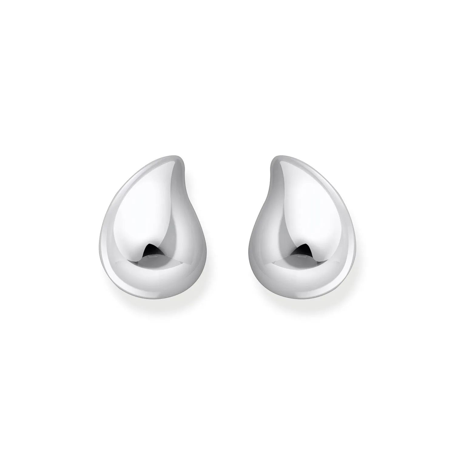 Thomas Sabo Silver Jewellery Thomas Sabo Sterling Silver Bold Large Organic Drop Stud Earrings