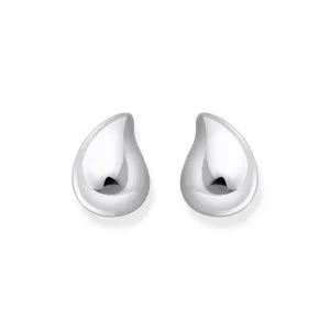 Thomas Sabo Silver Jewellery Thomas Sabo Sterling Silver Bold Large Organic Drop Stud Earrings