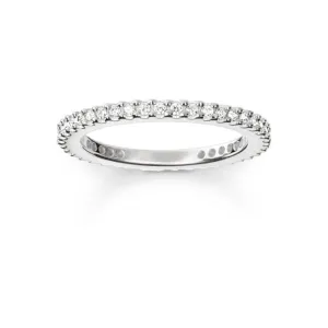 Thomas Sabo Silver Pavé Eternity Ring TR1980-051-14 Thomas Sabo Rings