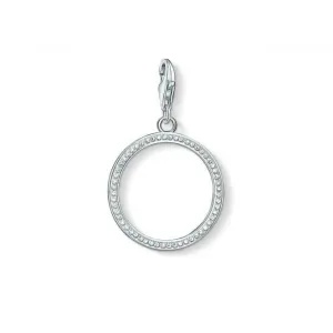 Thomas Sabo Silver Zirconia Sparkly Minimal Circle Charm 1530-051-14 Thomas Sabo Collectable Charms
