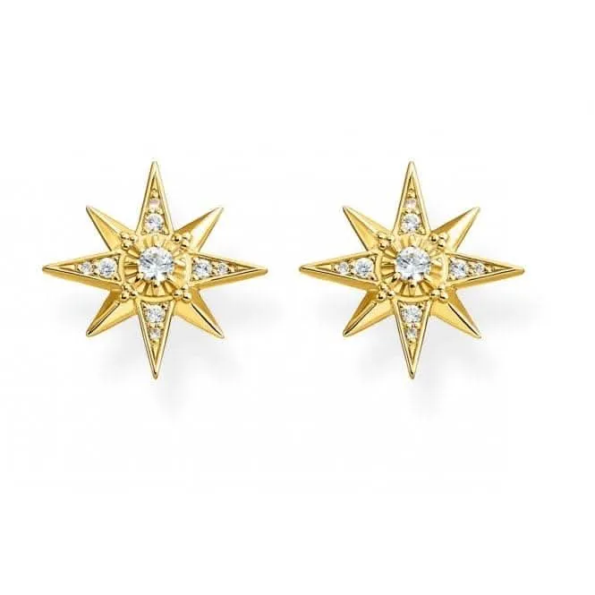 Thomas Sabo White Gold Zirconia Magic Stars Ear Studs H2081-414-14 Thomas Sabo Earrings