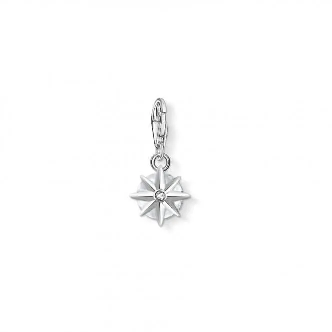 Thomas Sabo White Rock Crystal April Birthstone Charm 1790-197-14 Thomas Sabo Collectable Charms