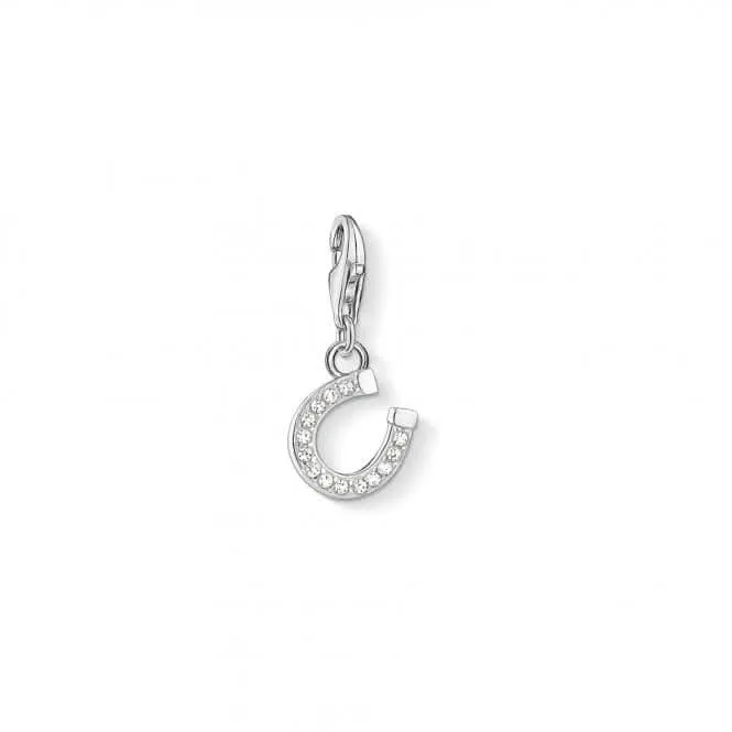 Thomas Sabo White Zirconia Horseshoe Charm 1795-051-14 Thomas Sabo Collectable Charms