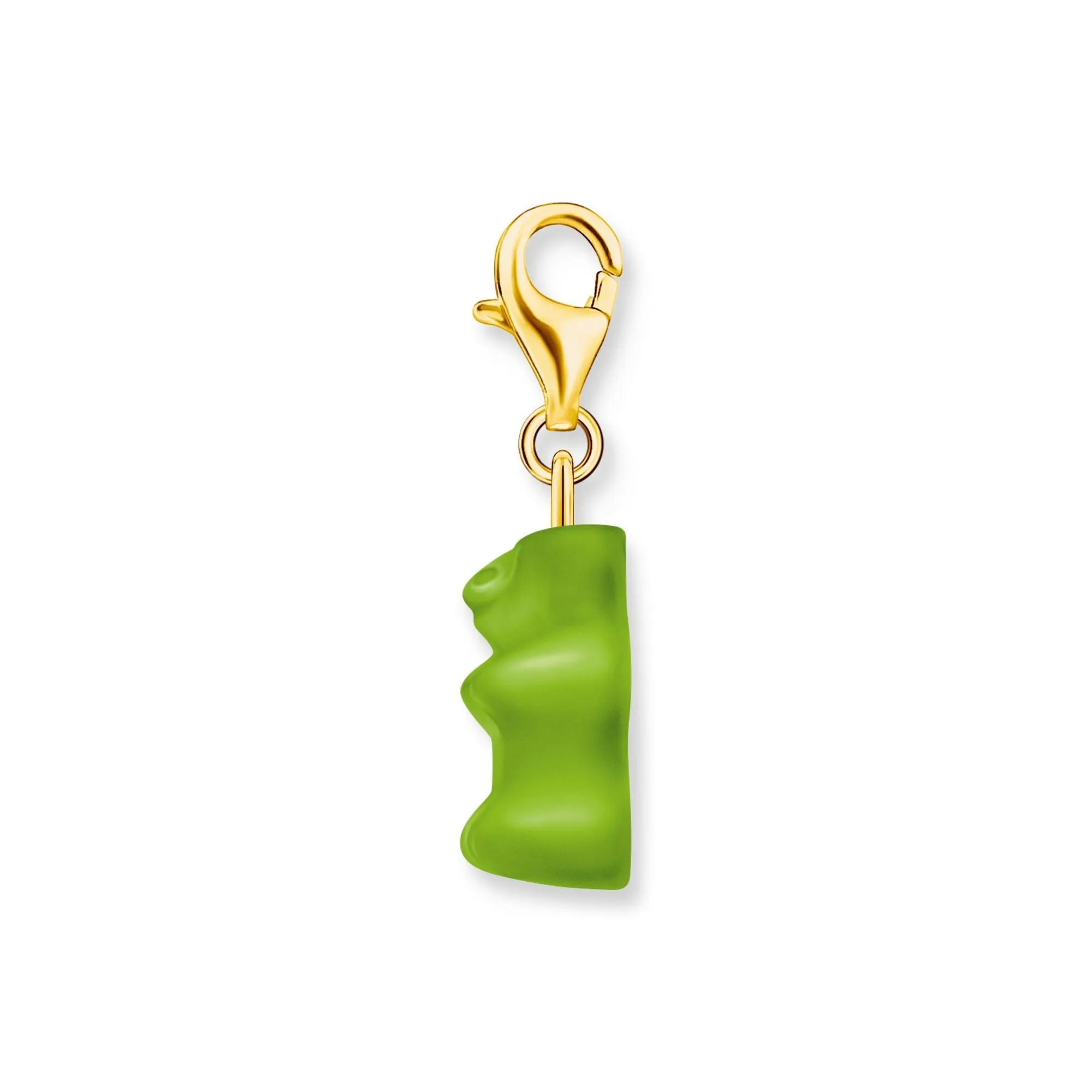 Thomas Sabo Womens Charms Jewellery Charm pendant goldbears in green