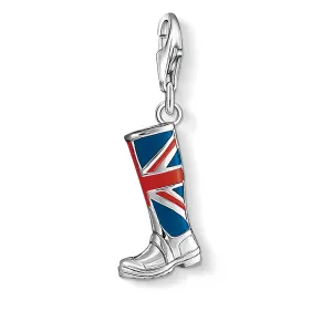 Thomas Sabo Womens Charms Jewellery Charm Pendant London boot with Union Jack