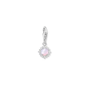 Thomas Sabo Womens Charms Jewellery Charm Pendant Pink Silver