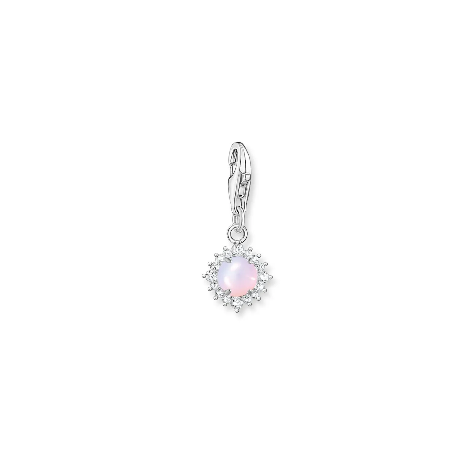 Thomas Sabo Womens Charms Jewellery Charm Pendant Pink Silver