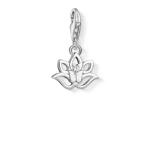 Thomas Sabo Womens Charms Jewellery Charm Pendant "Lotus Flower"