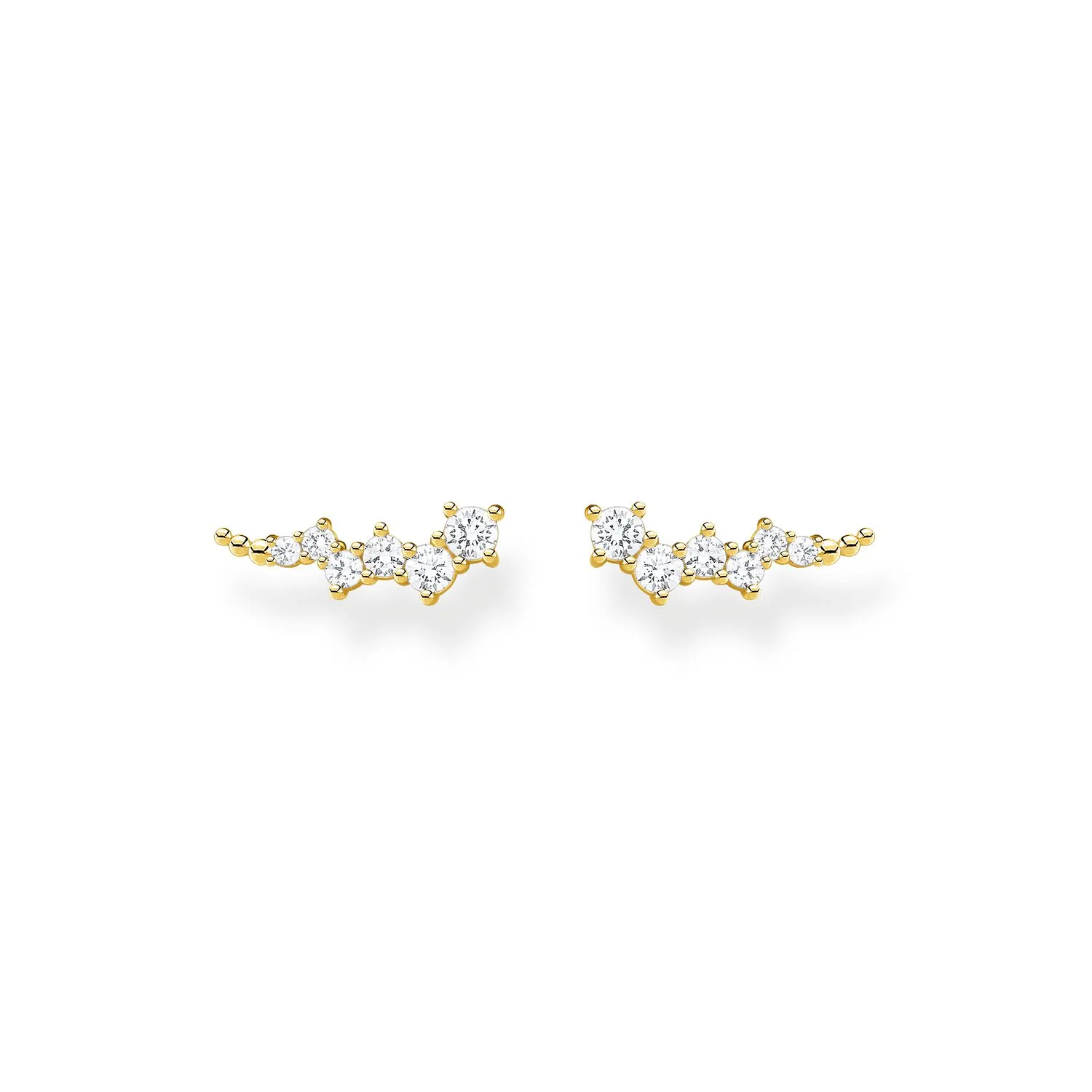 Thomas Sabo Womens Earrings Ear Climber White Stones