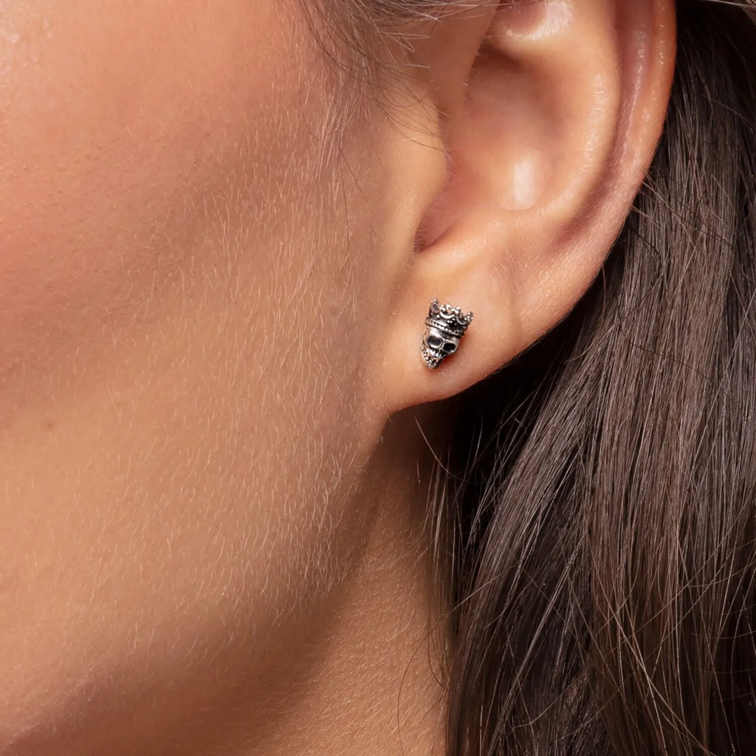 Thomas Sabo Womens Earrings Ear Studs Skull King