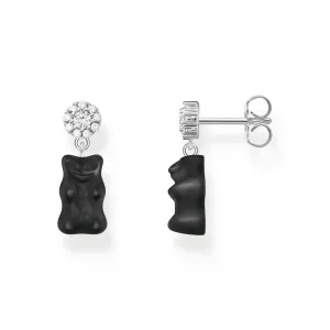 Thomas Sabo Womens Earrings Ear Studs with Black Goldbears