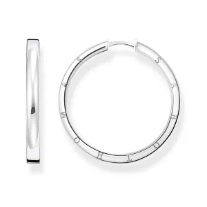 Thomas Sabo Womens Earrings Hoop earrings large silver