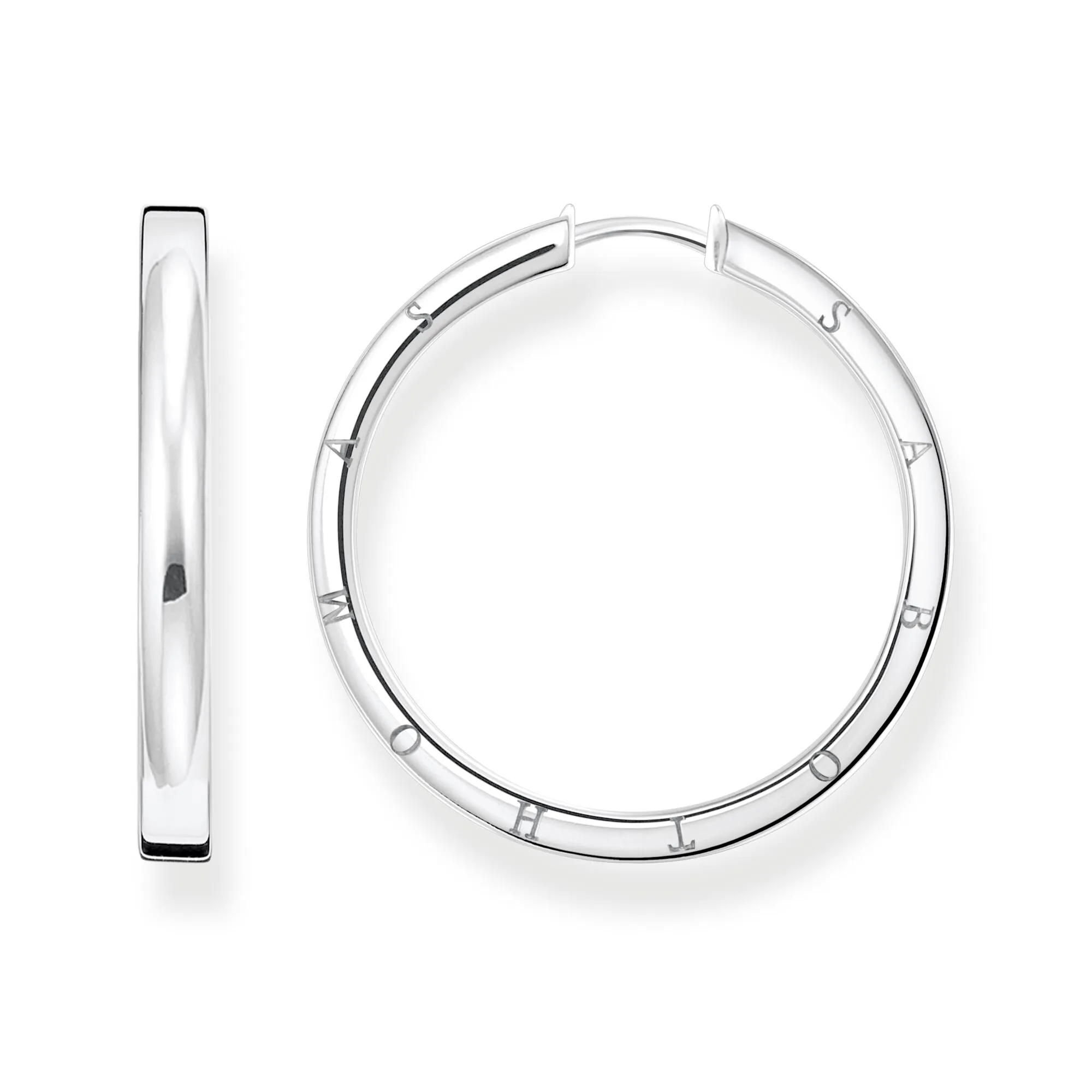 Thomas Sabo Womens Earrings Hoop earrings large silver