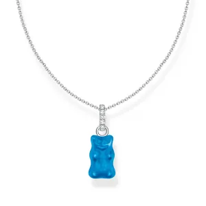 Thomas Sabo Womens Necklaces Necklace with blue goldbears pendant and zirconia