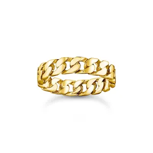 Thomas Sabo Womens Rings Gold-plated chain link rings